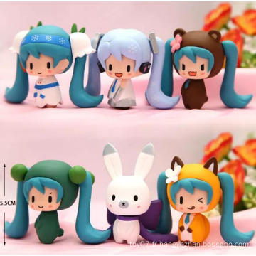 Costume de mascotte ICTI personnalisé Anime Figure Ornements en plastique Jouets de poupée